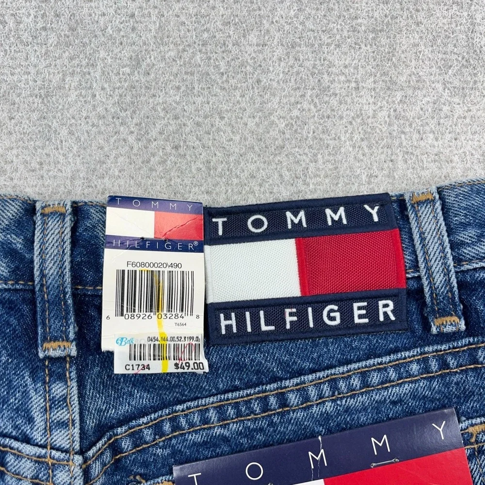 Vintage Tommy Hilfiger Jeans Women 4 Relaxed Fit Straight Baggy 90s Deadstock